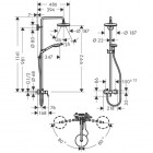 Hansgrohe Croma Select S komplet prysznicowy 180 2jet 27255400