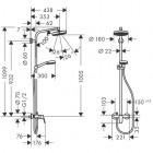 Hansgrohe Crometta 160 komplet prysznicowy 27266400