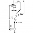 Hansgrohe Croma Select E 1jet zestaw natryskowy 0,65 m lub 0,90 m EcoSmart 9l/min.