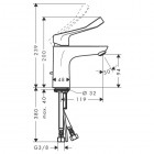Hansgrohe Focus bateria umywalkowa z długim uchwytem CoolStart 31917000