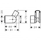 Hansgrohe uchwyt prysznicowy Porter Vario 28328000