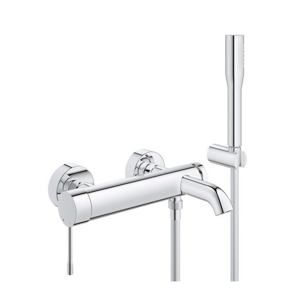 Grohe Essence New bateria wannowa z zestawem prysznicowym 33628001