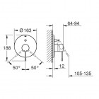 Grohe Essence New bateria prysznicowa podtynkowa z przełącznikiem 19285001
