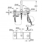 Grohe Essence New bateria wannowa 3-otworowa 19976001