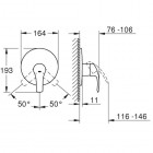 Grohe Eurosmart New bateria prysznicowa bez przełącznika 19451002
