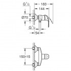 Grohe Eurosmart New bateria prysznicowa 33555002