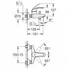 Grohe Eurosmart New bateria wannowa 33300002