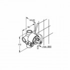 Kludi element podtynkowy do baterii prysznicowej z przełącznikiem 38624N