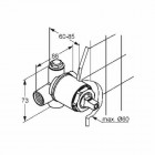 Kludi element podtynkowy do baterii prysznicowej 38826N