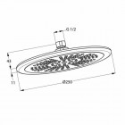Kludi Freshline głowica natrysku śr. 250 mm