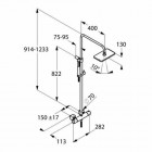Kludi A-QA Dual Shower System z termostatem 490950500