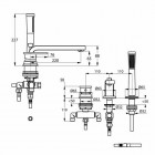 Kludi E2 bateria wannowa 3-otworowa 220 mm