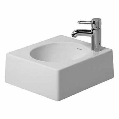Duravit Architec umywalka nablatowa 400x400 mm otwór na baterię po prawej stronie