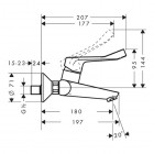Hansgrohe Focus bateria umywalkowa z długim uchwytem 31913000