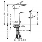 Hansgrohe Talis E bateria umywalkowa CoolStart 71714000
