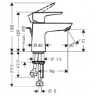 Hansgrohe Talis E bateria umywalkowa do bezciśnieniowych podgrzewaczy wody
