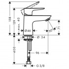 Hansgrohe Talis E bateria umywalkowa bez mieszacza