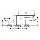 Hansgrohe Talis E bateria wannowa 3-otworowa 71747000