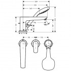 Hansgrohe Talis E bateria wannowa 3-otworowa 71730000