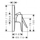Hansgrohe Talis E bateria prysznicowa podtynkowa HighFlow 71768000