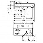 Hansgrohe Talis S bateria umywalkowa podtynkowa wylewka 165 mm