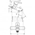 Hansgrohe Talis S bateria wannowa rozstaw 153 mm