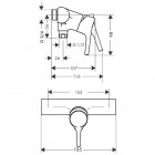 Hansgrohe Talis S bateria prysznicowa rozstaw 153 mm