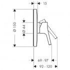 Hansgrohe Talis S bateria prysznicowa podtynkowa 72605000