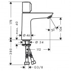 Hansgrohe Talis Select E bateria umywalkowa