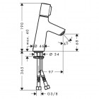 Hansgrohe Talis Select S bateria umywalkowa 72041000