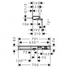 Hansgrohe ShowerTablet bateria termostatowa wannowa na 2 odbiorniki