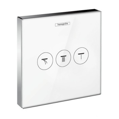 Hansgrohe zawór odcinający ShowerSelect Glass, podtynkowy dla 3 odbiorników
