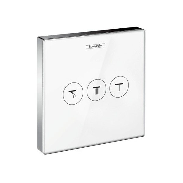 Hansgrohe zawór odcinający ShowerSelect Glass, podtynkowy dla 3 odbiorników