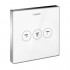 Hansgrohe zawór odcinający ShowerSelect Glass, podtynkowy dla 3 odbiorników