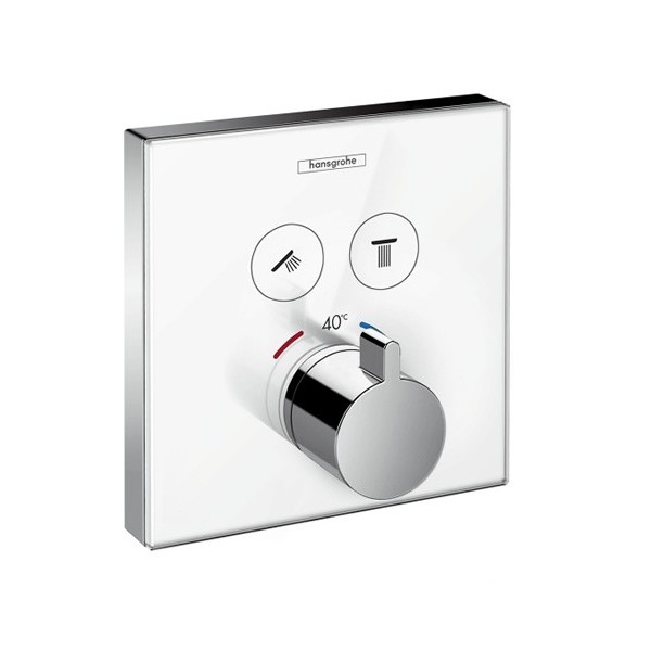 Hansgrohe bateria termostatyczna ShowerSelect Glass podtynkowa Highflow do 2 odbiorników
