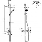 Hansgrohe Croma Select E komplet prysznicowy 27248400