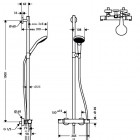 Hansgrohe Croma Select S komplet prysznicowy 27247400