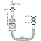 Hansgrohe uchwyt prysznicowy z prowadnicą węża