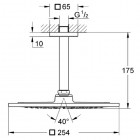 Grohe Rainshower F-Series deszczownica z ramieniem sufitowym 26071000