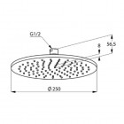 Kludi A-QA głowica natrysku śr. 250 mm 643250500
