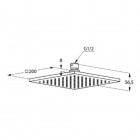 Kludi A-QA deszczownica 200x200 mm 644200500