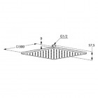 Kludi A-QA deszczownica 300x300 mm 644300500