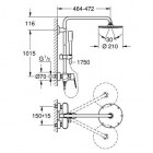 Grohe Euphoria System 210 system prysznicowy 23058003