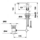 Kohlman Boxine bateria umywalkowa stojąca