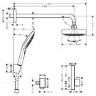 Hansgrohe zestaw prysznicowy Select E 27296000