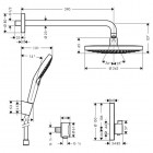 Hansgrohe zestaw prysznicowy Select S 27297000