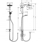 Hansgrohe Crometta 240 Reno komplet prysznicowy EcoSmart 9l/min. 27270000