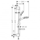 Hansgrohe Crometta Vario zestaw natryskowy 0,65 m 26553400