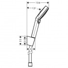 Hansgrohe Crometta Vario/Porter zestaw natryskowy 1,25 m lub 1,6 m 26691400