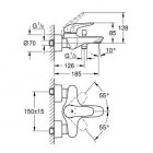 Grohe Eurostyle bateria wannowa 23726003